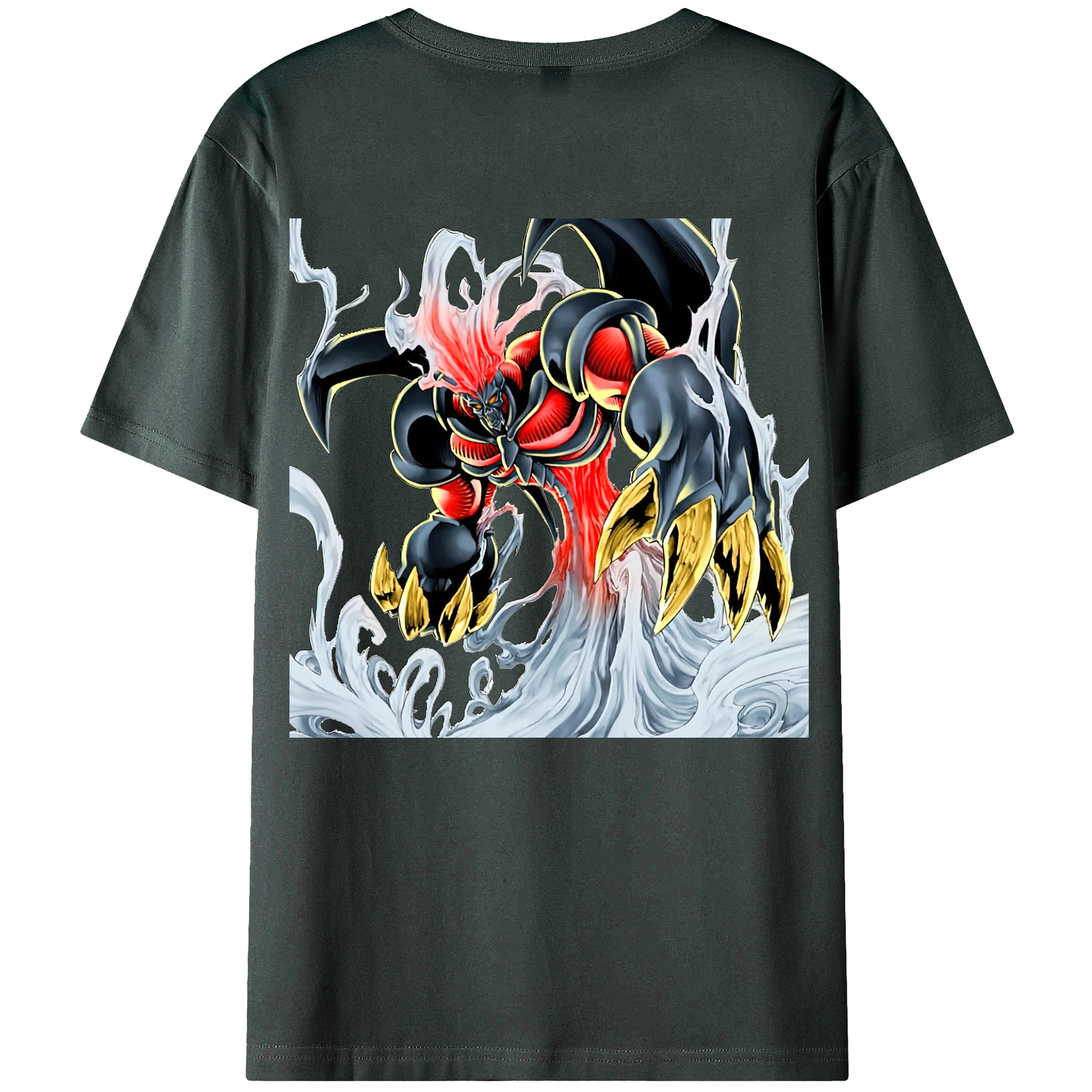 （画像用） 遊☆戯☆王 Yu-Gi-Oh! 綿100％ メンズ半袖Tシャツ（バックプリント） 通気性